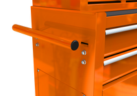 High Capacity Rolling Tool Chest With Wheels And Drawers, 8 Drawer Tool Storage Cabinet Orange Orange Steel