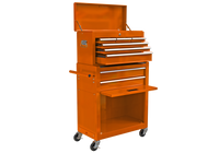 High Capacity Rolling Tool Chest With Wheels And Drawers, 8 Drawer Tool Storage Cabinet Orange Orange Steel