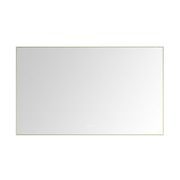 60X 36Inch Led Mirror Bathroom Vanity Mirror With Back Light, Wall Mount Anti Fog Memory Large Adjustable Vanity Mirror Gold Aluminium