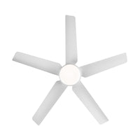 48 In Intergrated Led Ceiling Fan With White Abs Blade White Abs