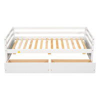 Daybed With Two Storage Drawers ,White Sku:W504P148589 Twin White Pine