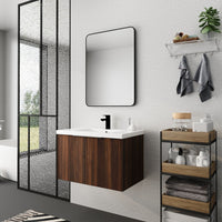 Soft Close Doors Bathroom Vanity With Sink,30 Inch For Small Bathroom,30X18 00630Caw Kd Packing California Walnut 2 Wall Mounted Modern Plywood Plywood