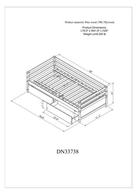 Daybed With Two Storage Drawers ,White Sku:W504P148589 Twin White Pine