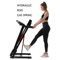 Folding Treadmills For Home 3.5Hp Portable Foldable With Incline, Electric Treadmill For Running Walking Jogging Exercise With 12 Preset Programs, Indoor Workout Training Space Save Apartment,App Black Stainless Steel