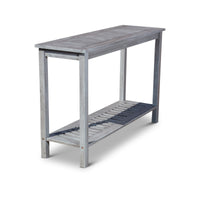 Eucalyptus Console Table, Silver Gray Silver Grey Eucalyptus