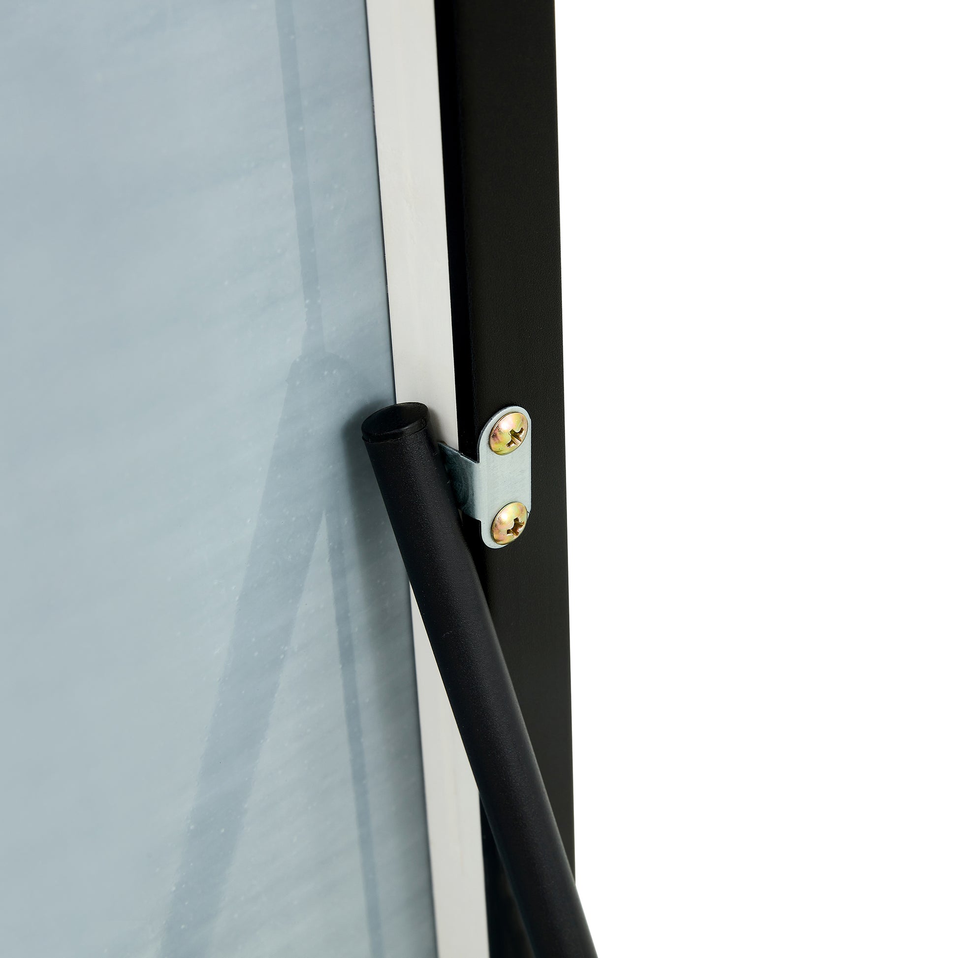 3Rd Generation Black Solid Wood Frame Full Length Mirror, Dressing Mirror, Bedroom Porch, Decorative Mirror, Clothing Store, Floor Mounted Large Mirror, Wall Mounted. 60 "* 17" W115155941 Black Glass