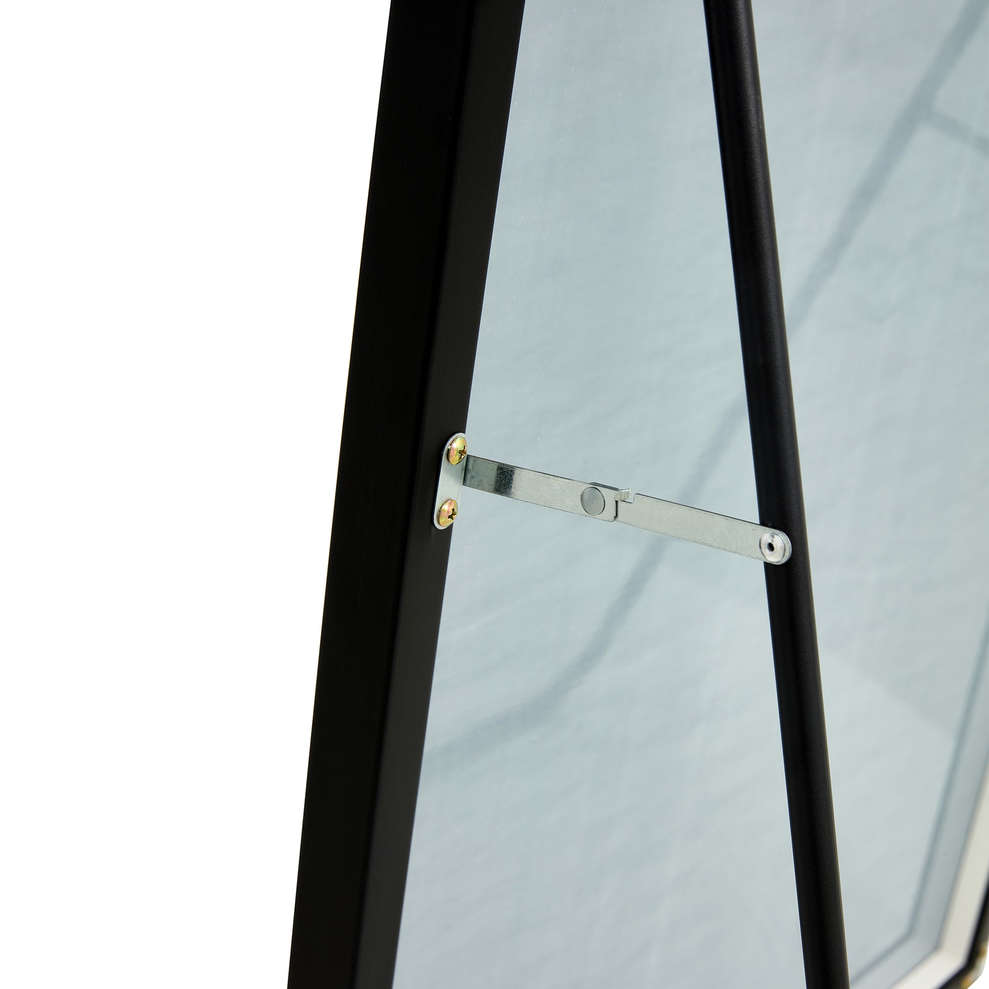 3Rd Generation Black Solid Wood Frame Full Length Mirror, Dressing Mirror, Bedroom Porch, Decorative Mirror, Clothing Store, Floor Mounted Large Mirror, Wall Mounted. 60 "* 17" W115155941 Black Glass