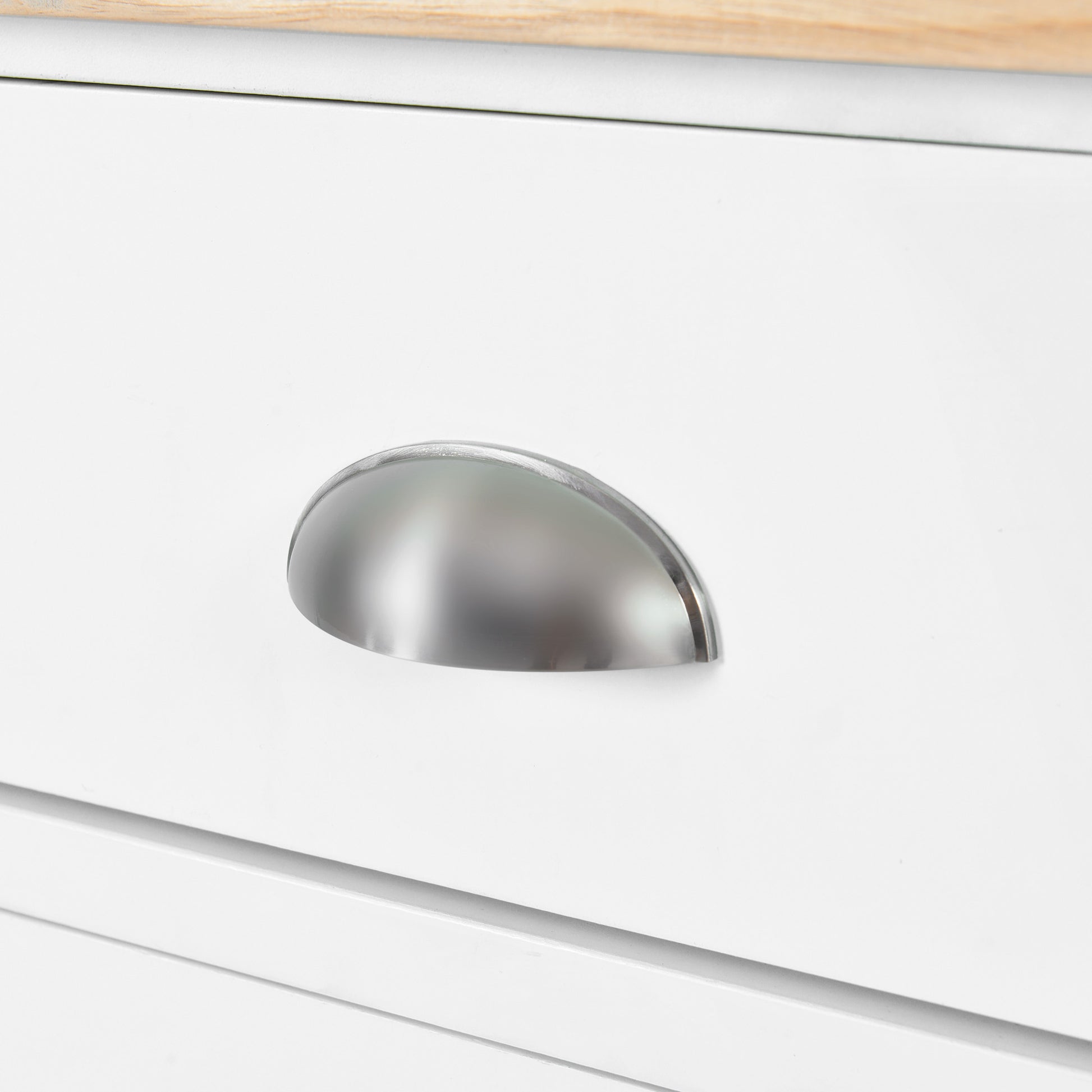 Kitchen Cart With Rubber Wood Drop Leaf Countertop, Concealed Sliding Barn Door Adjustable Height,Kitchen Island On 4 Wheels With Storage Cabinet And 2 Drawers,L52.2Xw30.5Xh36.6 Inch, White White