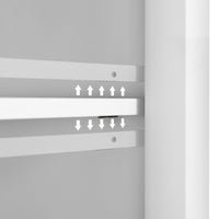 Kitchen Cart With Rubber Wood Drop Leaf Countertop, Concealed Sliding Barn Door Adjustable Height,Kitchen Island On 4 Wheels With Storage Cabinet And 2 Drawers,L52.2Xw30.5Xh36.6 Inch, White White