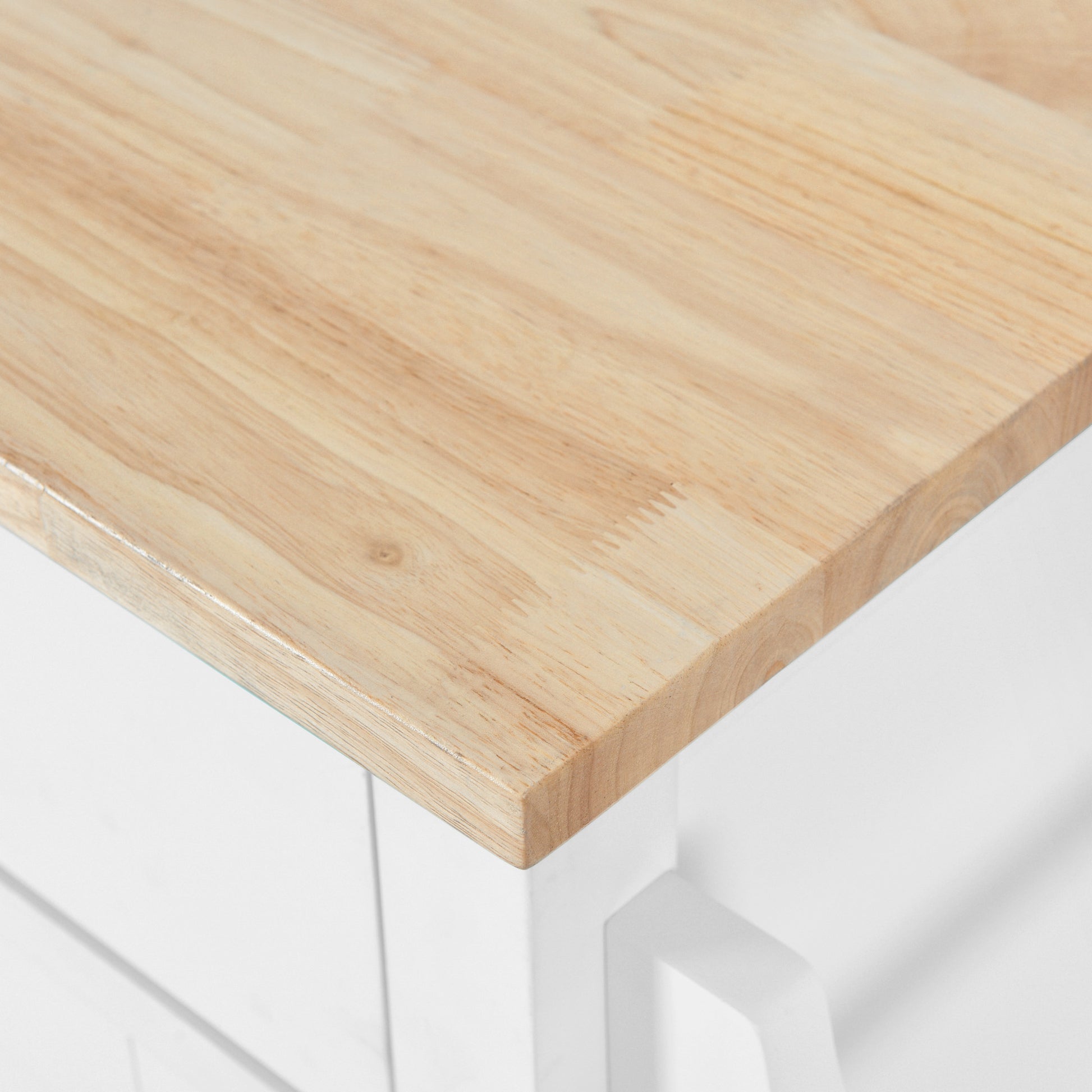 Kitchen Cart With Rubber Wood Drop Leaf Countertop, Concealed Sliding Barn Door Adjustable Height,Kitchen Island On 4 Wheels With Storage Cabinet And 2 Drawers,L52.2Xw30.5Xh36.6 Inch, White White