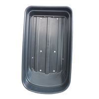 Folding Car Poly Garden Dump Truck With Steel Frame, 10 Inches. Pneumatic Tire, 300 Lb Capacity Body 55L Black Black Metal