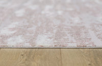 Milano Collection Champagne Bliss Woven Area Rug Pink Polyester