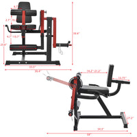 Leg Extension And Curl Machine Leg Exercise Machine With Adjustable Seat Backrest And Rotary Leg Extenstion, Adjustable Leg Curl For Home Gym Hamstring Workout And Quadriceps Exercises Red Metal