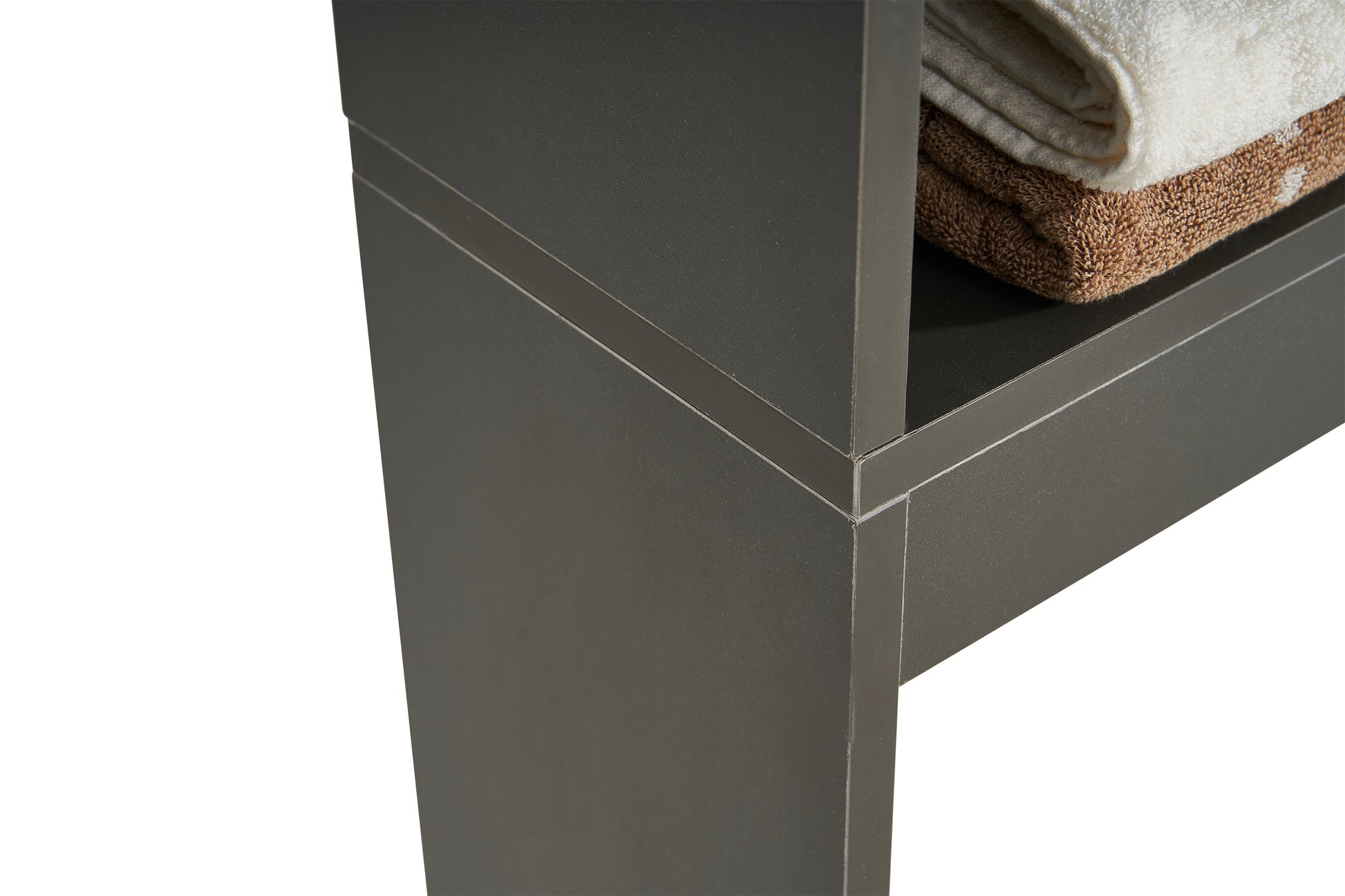 Home Bathroom Shelf Over The Toilet, Bathroom Spacesaver, Bathroom, Tollilet Storage Cabinet, Gray Gray Mdf