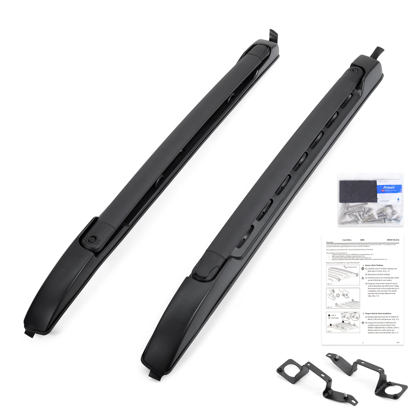 Roof Rack For 2005 2022 Tacoma Double Cab Black Abs