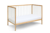 Deux Remi 3 In 1 Convertible Island Crib Natural White Natural Solid Wood