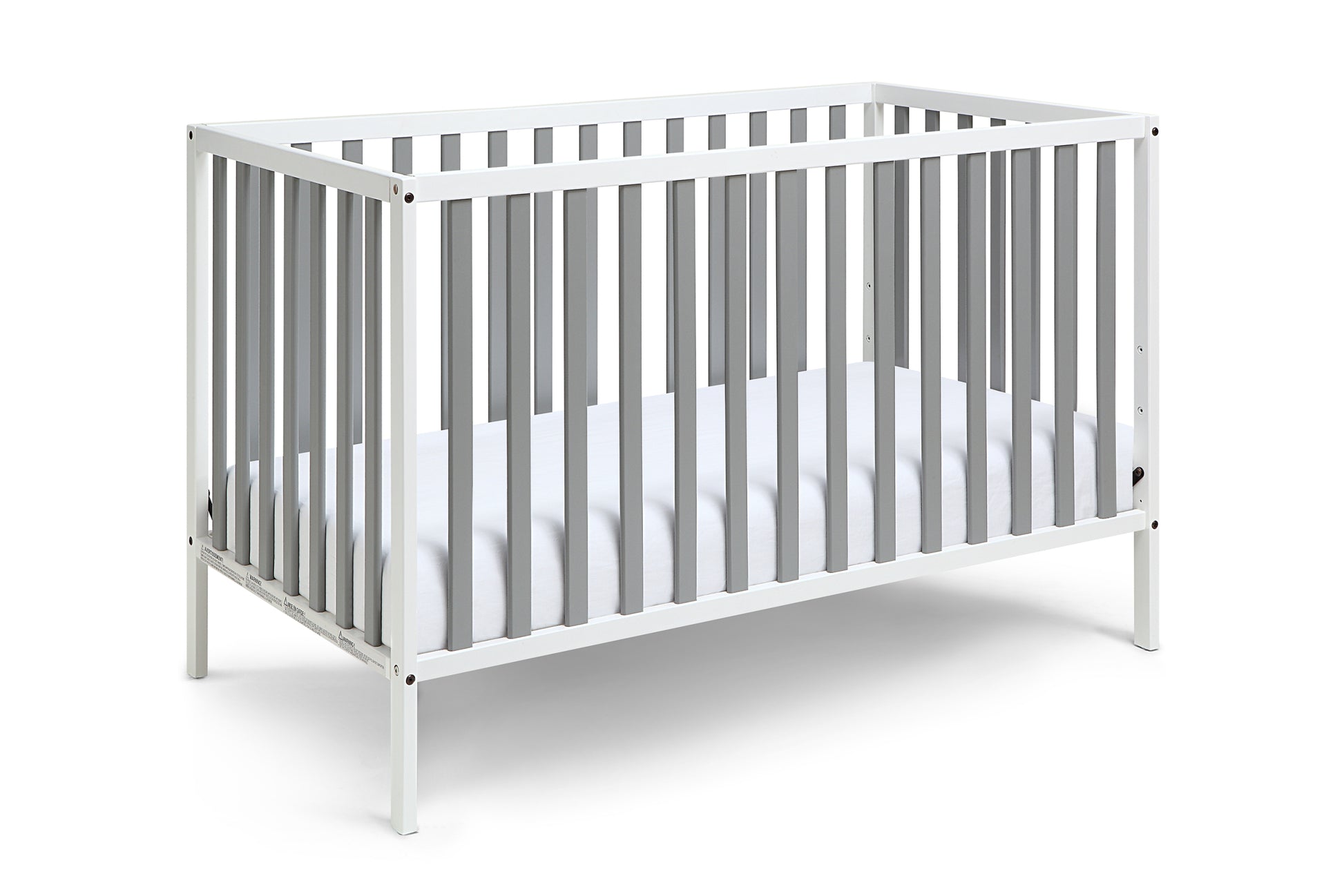 Deux Remi 3 In 1 Convertible Island Crib White Gray White Solid Wood