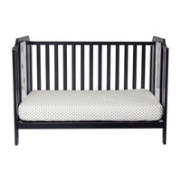 Celeste 3 In 1 Convertible Island Crib Black Black Solid Wood