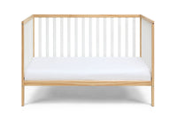 Deux Remi 3 In 1 Convertible Island Crib Natural White Natural Solid Wood