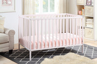 Palmer 3 In 1 Convertible Island Crib Pastel Pink Pink Solid Wood