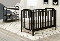 Celeste 3 In 1 Convertible Island Crib Black Black Solid Wood