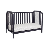 Celeste 3 In 1 Convertible Island Crib Black Black Solid Wood