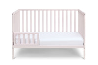 Palmer 3 In 1 Convertible Island Crib Pastel Pink Pink Solid Wood