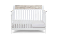 Hayes 4 In 1 Convertible Crib White Natural White Solid Wood