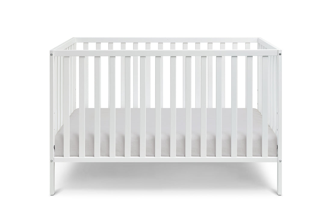 Palmer 3 In 1 Convertible Island Crib White White Solid Wood