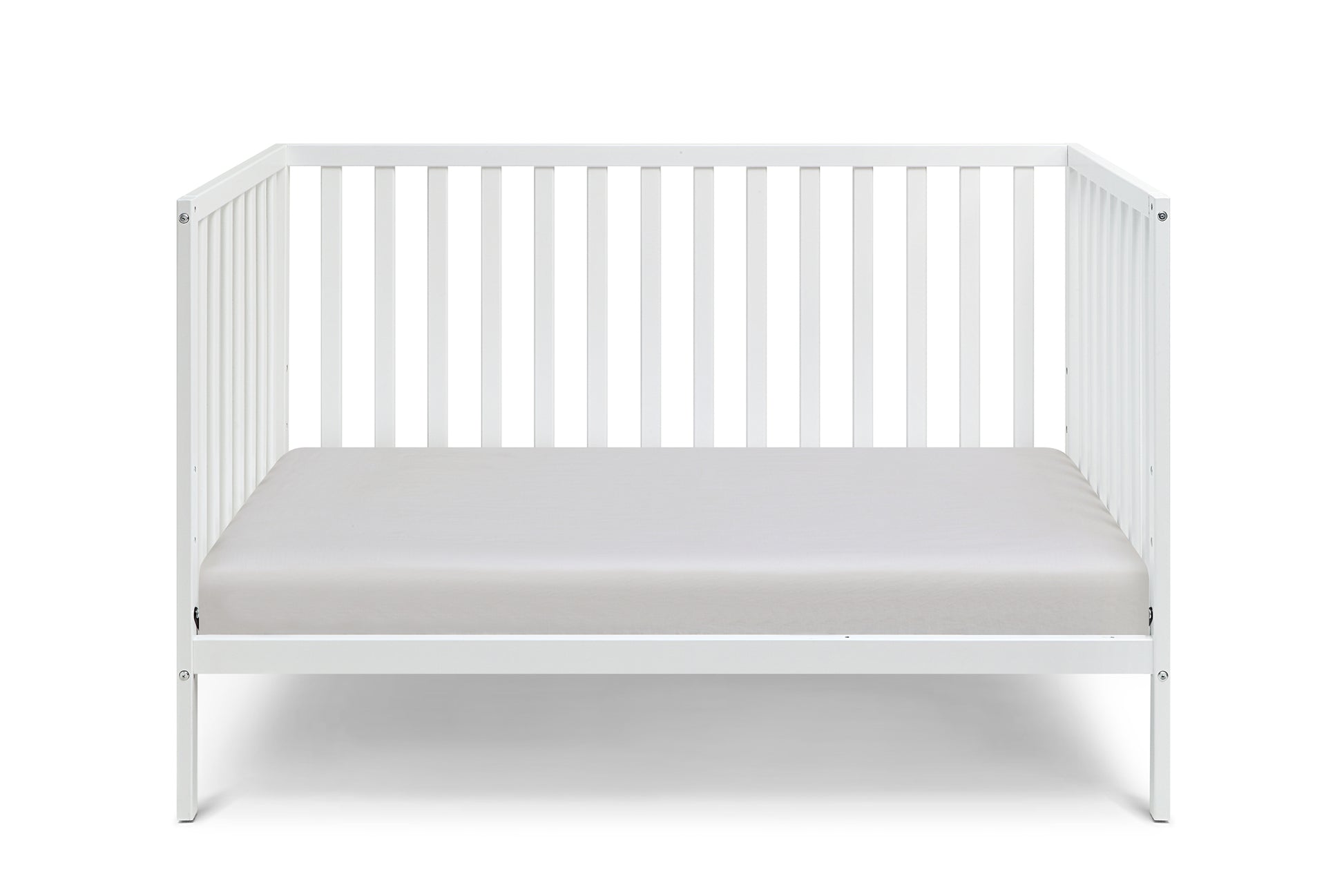 Palmer 3 In 1 Convertible Island Crib White White Solid Wood