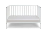 Palmer 3 In 1 Convertible Island Crib White White Solid Wood