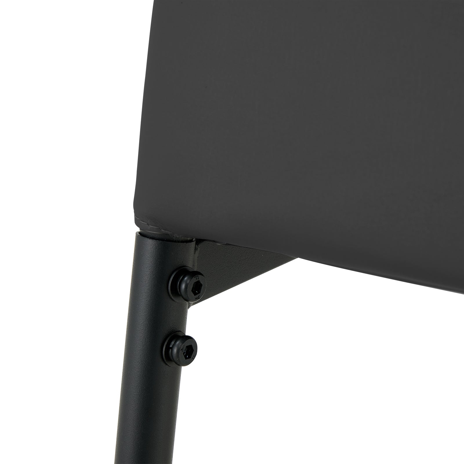 5 Pieces Dining Table Set For 4,Kitchen Room Tempered Glass Dining Table ,4 Faux Leather Chairs ,Black Black Leather