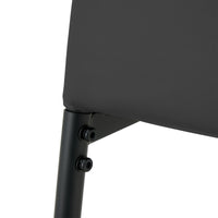 5 Pieces Dining Table Set For 4,Kitchen Room Tempered Glass Dining Table ,4 Faux Leather Chairs ,Black Black Leather