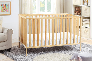 Palmer 3 In 1 Convertible Island Crib Natural Natural Solid Wood