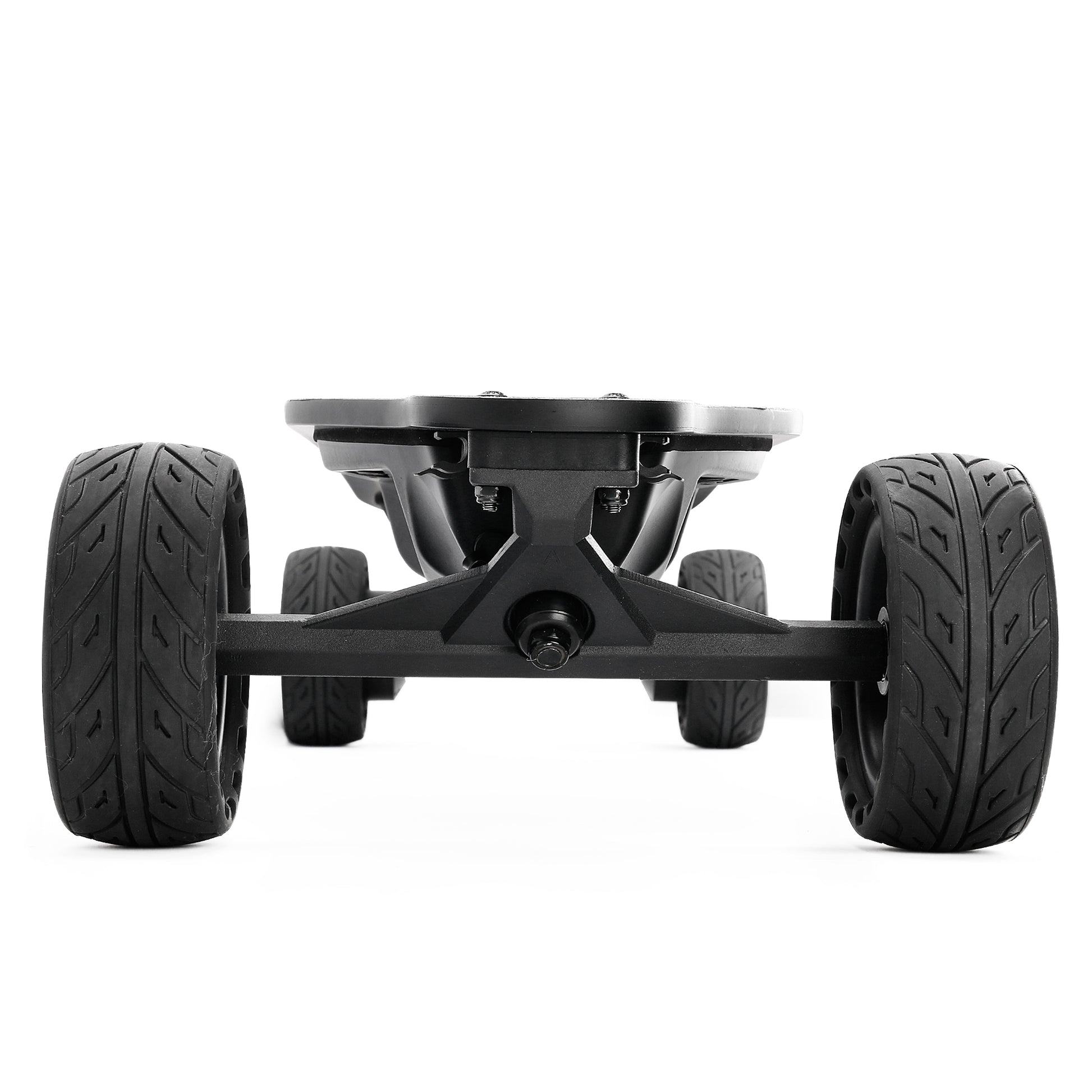 All Terrain Dual 1000*2 Hub Motor Electric Skateboard With 32Mph Max Speed,25Miles Range,9600Mah Battery. Black Gray Carbon Fiber