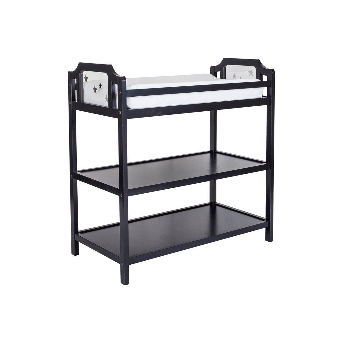 Celeste Changing Table Black Black Solid Wood