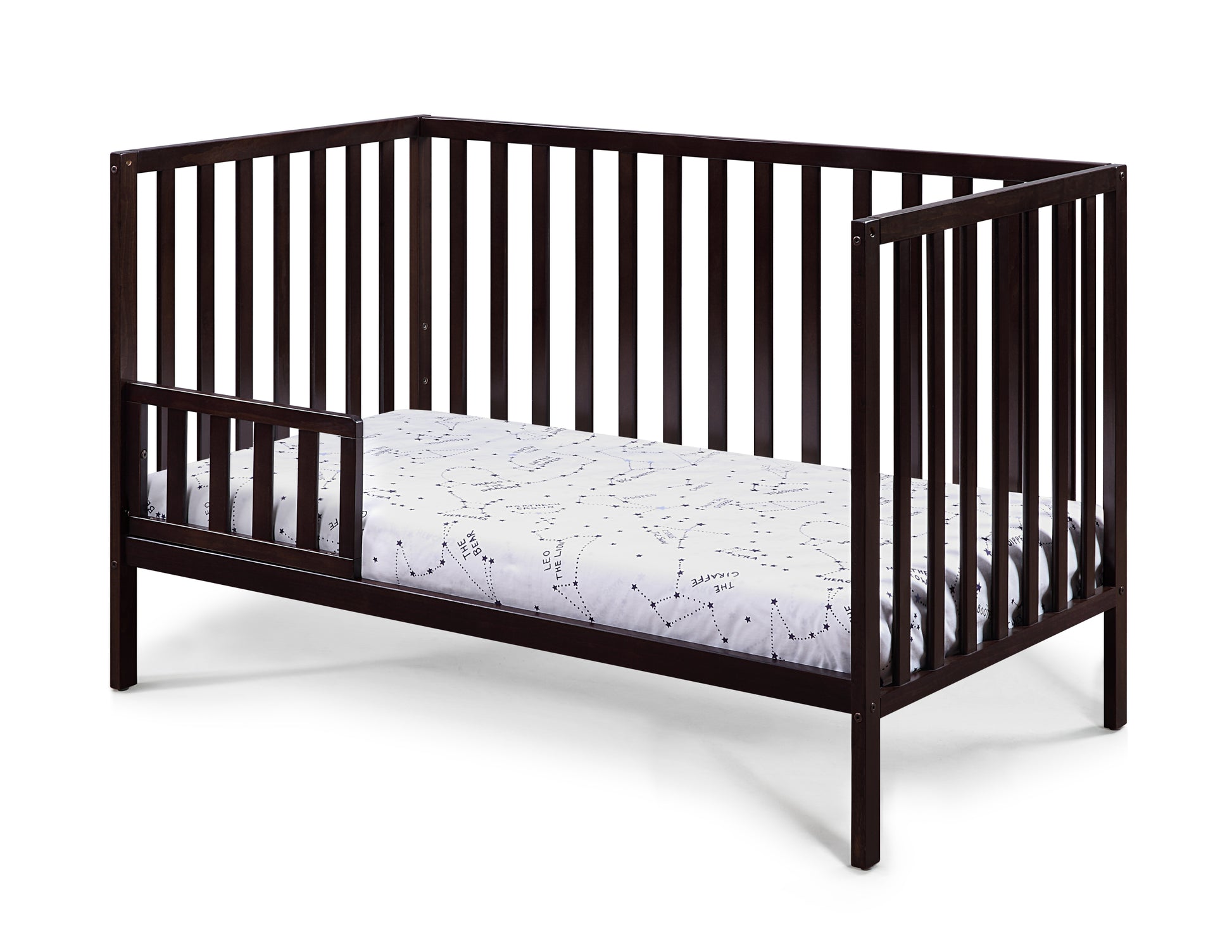 Palmer 3 In 1 Convertible Island Crib Espresso Espresso Solid Wood