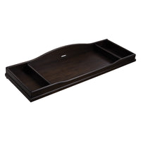 Glendale Changing Station Charcoal Brown Dark Brown Solid Wood