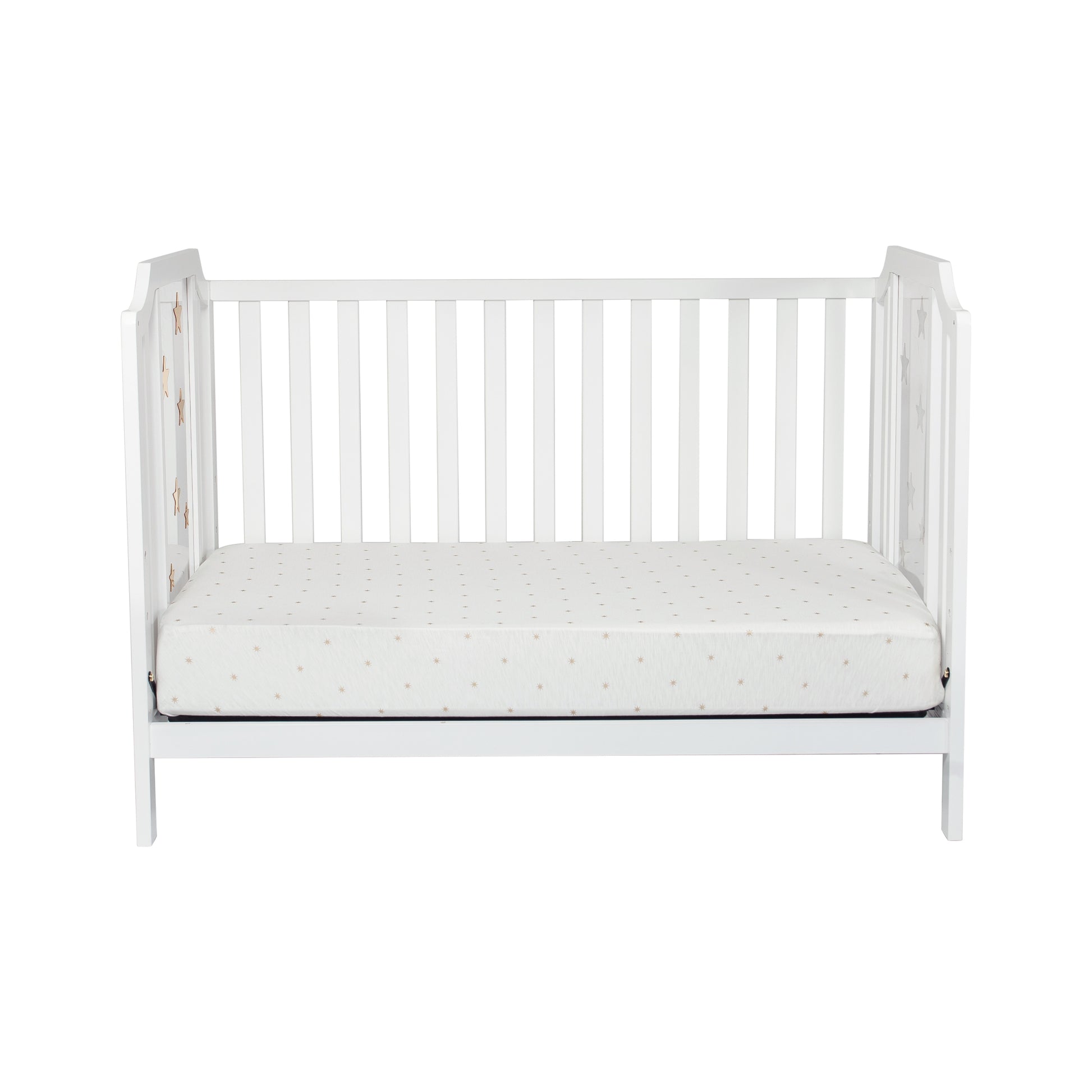 Celeste 3 In 1 Convertible Island Crib White White Solid Wood