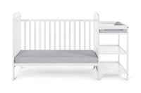 Ramsey 3 In 1 Convertible Crib And Changer Combo White White Solid Wood