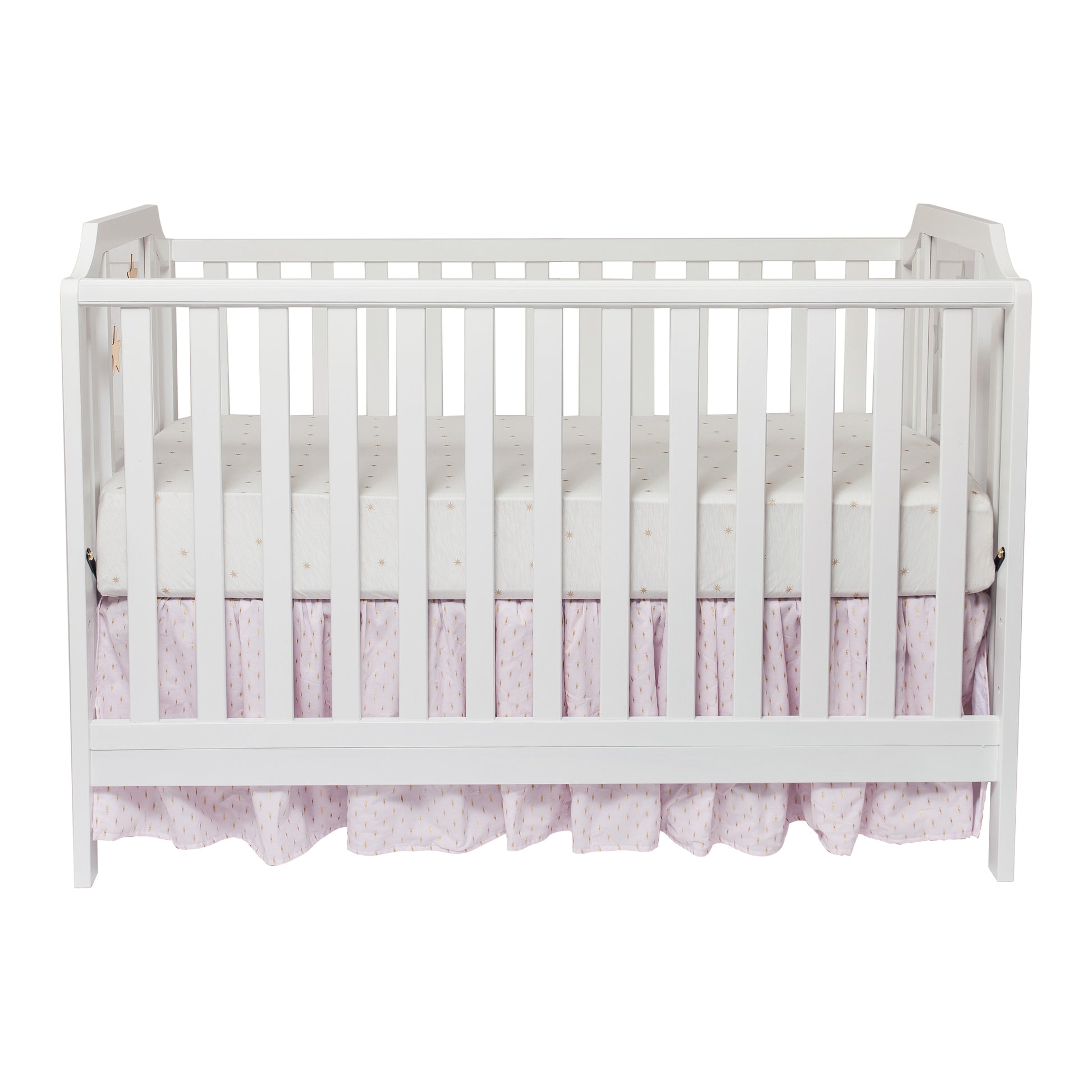 Celeste 3 In 1 Convertible Island Crib White White Solid Wood