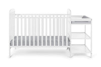 Ramsey 3 In 1 Convertible Crib And Changer Combo White White Solid Wood