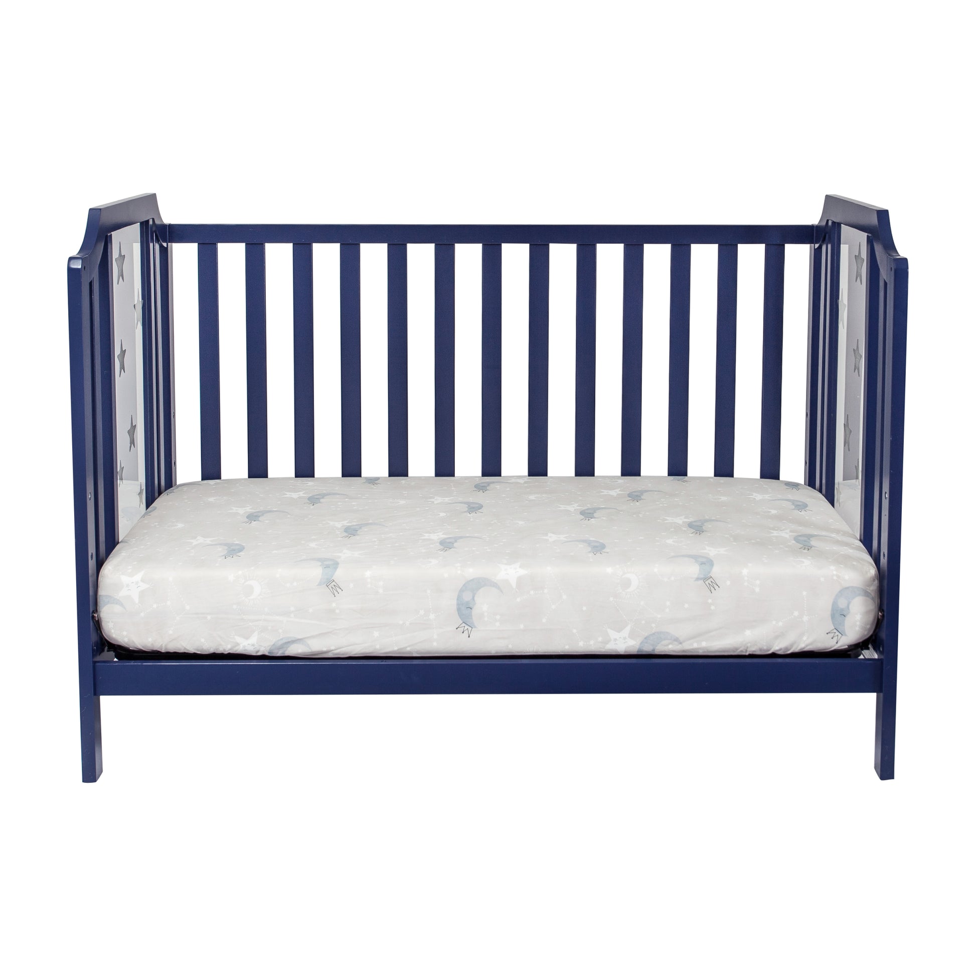 Celeste 3 In 1 Convertible Island Crib Navy Blue Navy Blue Solid Wood