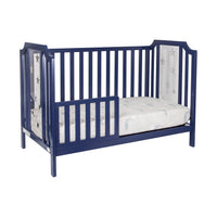 Celeste 3 In 1 Convertible Island Crib Navy Blue Navy Blue Solid Wood