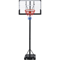 Portable Basketball Hoop Basketball System 4.76 10Ft Height Adjustable For Youth Adults Led Basketball Hoop Lights, Colorful Lights, Waterproof,Super Bright To Play At Night Outdoors,Good Gift For Kid Black Metal