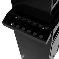 Detachable 5 Drawer Tool Chest With Bottom Cabinet And One Adjustable Shelf Black Black Metal