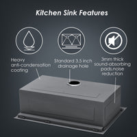 30 Drop In Kitchen Sink 30 inch Kitchen Sink Topmount brushed nickel-stainless steel