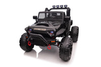 Jeep Double Drive Children Ride On Car With 40W*2 12V7Ah*1 Battery,Parent Remote Controlfoot Pedal Black Plastic
