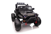Jeep Double Drive Children Ride On Car With 40W*2 12V7Ah*1 Battery,Parent Remote Controlfoot Pedal Black Plastic
