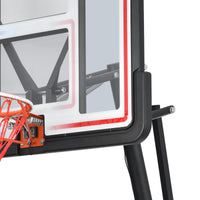 Portable Basketball Hoop Basketball System 8 10Ft Height Adjustable For Youth Adults Led Basketball Hoop Lights, Colorful Lights, Waterproof,Super Bright To Play At Night Outdoors,Good Gift For Kids Black Metal